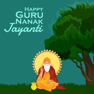 Mutlu Gurpurab, Guru Nanak Jayanti Festivali Sih kutlama arka plan resmi
