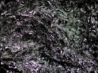 Görüntü mikroskop alüminyum folyoyla alındı.