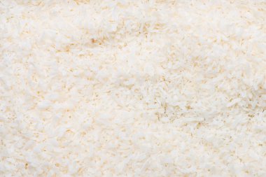 Büyük miktarda rendelenmiş hindistan cevizi fotoğrafçılığı.