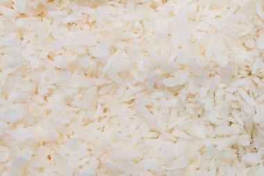 Büyük miktarda rendelenmiş hindistan cevizi fotoğrafçılığı.