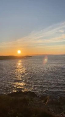 Sahilde gün batımı