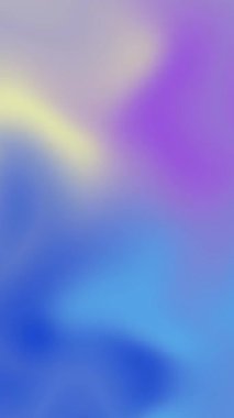 Krem rengi, mavi ve mor tonlarda hareket ediyor. Sıvı renklerde yumuşak animasyon. Dikey video.