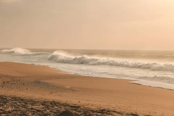Vackra Modiga Havet Santo Andre Stranden Alentejo Kusten Portugal Hösten — Stockfoto