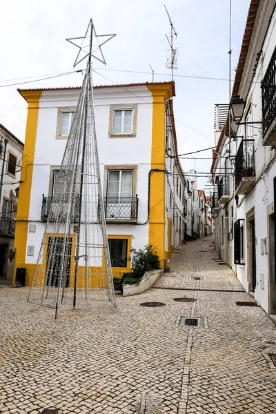 Alcacer Sal Setubal Portugal Oktober 2022 Prachtige Smalle Straatjes Witte — Stockfoto