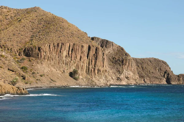 Mooie Kliffen Baaien Het Dorp Isleta Del Moro Cabo Gata — Stockfoto