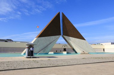 Lisbon, Portugal- October 21, 2022: Colossal Monument to Overseas Combatants in Lisbon, Portugal