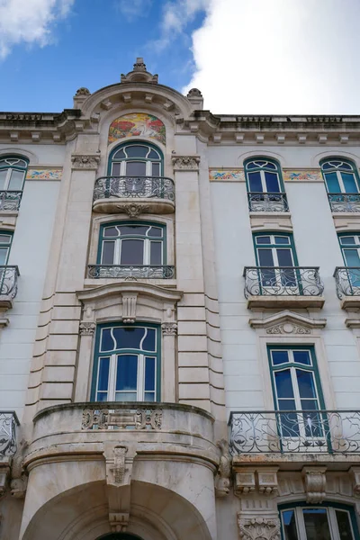 Чудовий Старий Будинок Лісабоні Модерністський Стиль — стокове фото