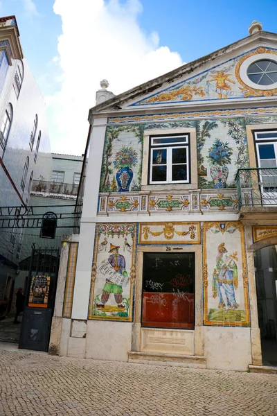 Lisbon Portugal November 2022 Typical Tiled Facade Portuguese House Lisbon — 스톡 사진