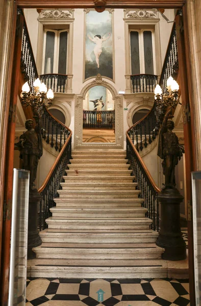 Λισαβόνα Πορτογαλία Ισπανία Νοεμβρίου 2022 Όμορφη Σκάλα Του Κτιρίου Embaixada — Φωτογραφία Αρχείου