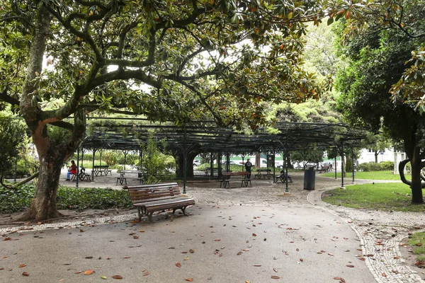 Lissabon Portugal Maart 2019 Prachtige Groene Tuin Genaamd Principe Real — Stockfoto