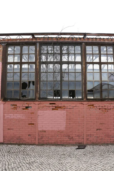Stara Zabytkowa Opuszczona Fabryka Lizbonie Portugalia — Zdjęcie stockowe