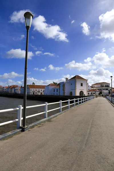 Alcochete Lissabon Portugal November 2022 Typische Kleurrijke Huizen Aan Rivier — Stockfoto