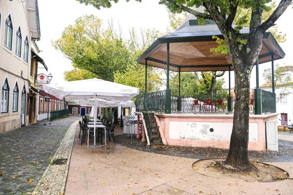 Lisboa Portugal Octubre 2022 Plaza Bandstand Con Hermosos Árboles Barrio — Foto de Stock