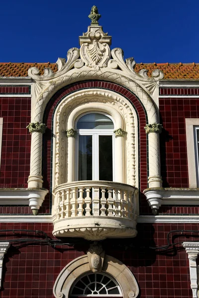 Typical Tiled Facade Alcochete Town Lisbon — Stock Photo, Image