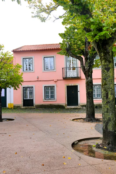 Coloridas Casas Barrio Carnide Lisboa —  Fotos de Stock