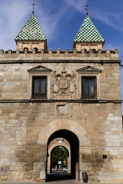 Toledo Španělsko Října 2022 Puerta Bisagra Starého Města Toleda Španělsku — Stock fotografie