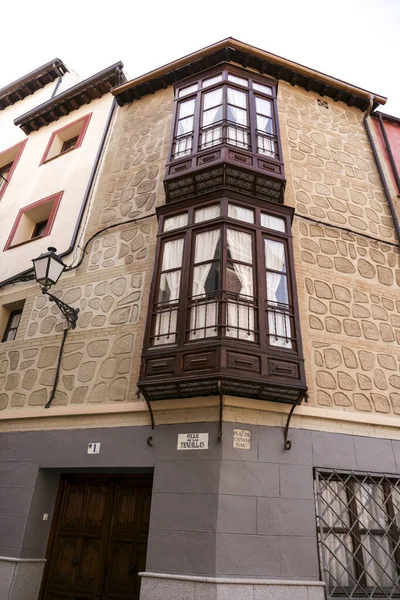 Toledo Espanha Abril 2018 Fachadas Casas Históricas Cidade Velha Toledo — Fotografia de Stock