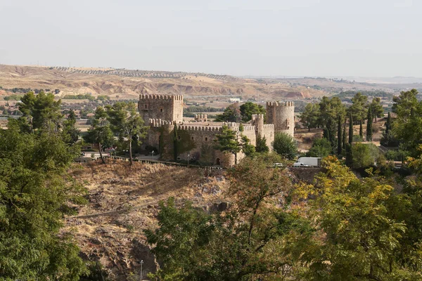 Toledo Španělsko Října 2022 Panoramatický Výhled Hrad San Servando Toledu — Stock fotografie