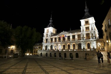 Toledo, İspanya - 6 Ekim 2022: Toledo 'lu Aziz Mary Katedrali (Toledo Katedrali)