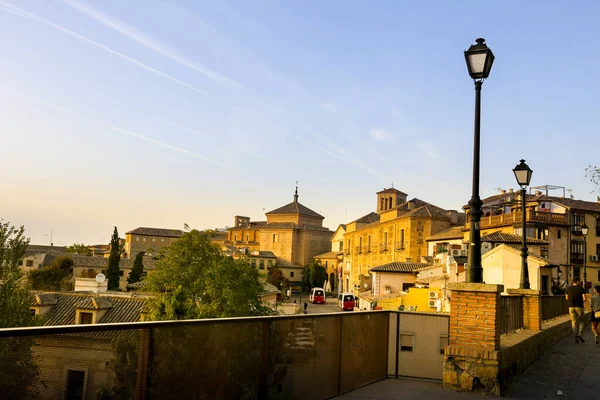 Toledo Hiszpania Października 2022 Widok Położony Spacer San Cristobal Starym — Zdjęcie stockowe
