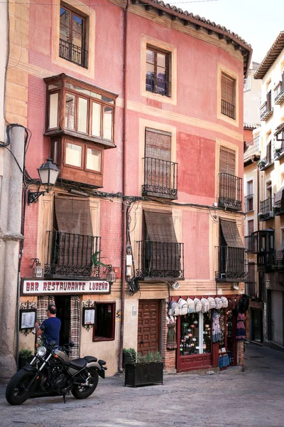 Toledo España Octubre 2022 Calles Estrechas Fachadas Históricas Casco Antiguo — Foto de Stock