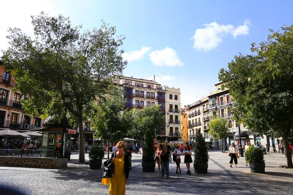 Toledo Espanha Outubro 2022 Praça Principal Cidade Velha Toledo Chamada — Fotografia de Stock