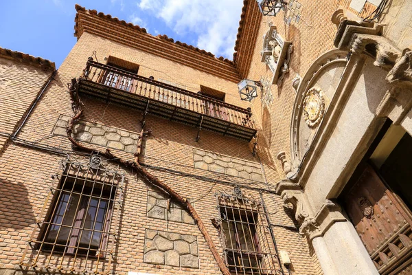 Toledo España Octubre 2022 Fachada Vivienda Histórica Casco Antiguo Toledo —  Fotos de Stock