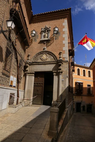 Toledo Španělsko Října 2022 Fasáda Historického Domu Starém Městě Toledo — Stock fotografie