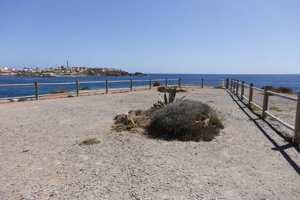 Panoramautsikt Över Byn Cabo Palos Från Medinas Synvinkel Solig Dag — Stockfoto