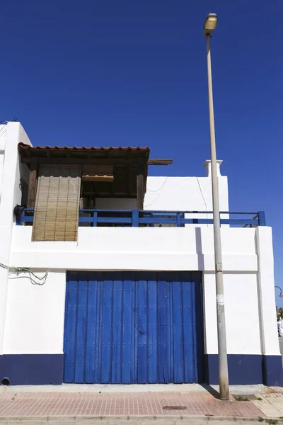 Casas Caiadas Pela Costa Cabo Palos Vila Piscatória — Fotografia de Stock