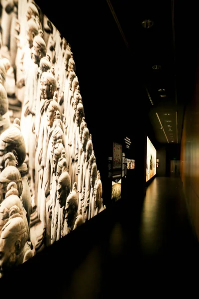 Alicante Spain April 2023 Terracota Army Exhibition Archaeological Museum Alicante — 스톡 사진