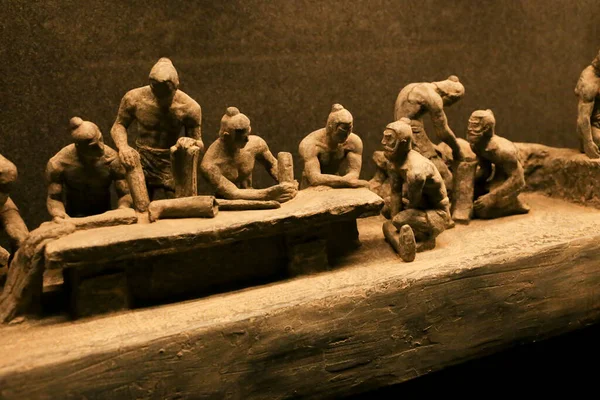 アリカンテ スペイン 2023年4月14日 アリカンテ考古学博物館での兵馬俑展示 — ストック写真