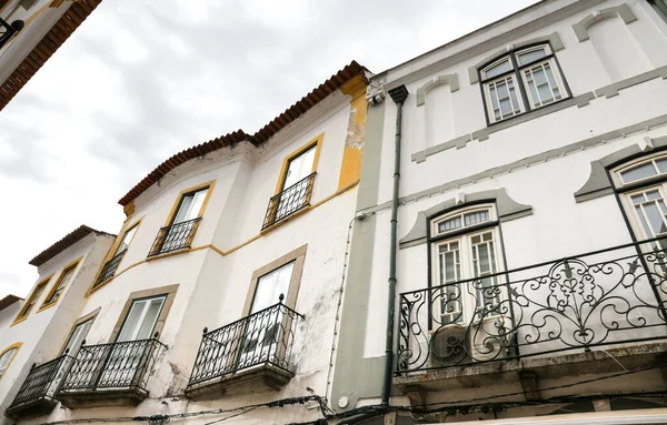 Typisch Portugiesische Fassaden Der Altstadt Von Evora — Stockfoto