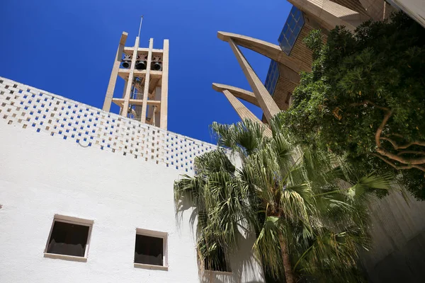 Javea Alicante España Mayo 2023 Arquitectura Moderna Iglesia Nuestra Señora — Foto de Stock