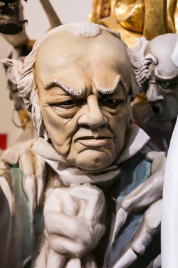 Alicante, İspanya - 16 Mayıs 2023: Alicante City Hogueras Müzesi 'nde bağışlanan ninjalar