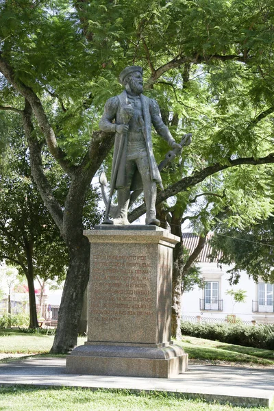 Evora Portugal October 2022 Bronze Statue Vasco Gama Navigator Old — 스톡 사진