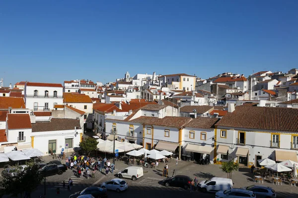 Evora Portugália 2022 Október Panorámás Kilátás Evora Óvárosára — Stock Fotó