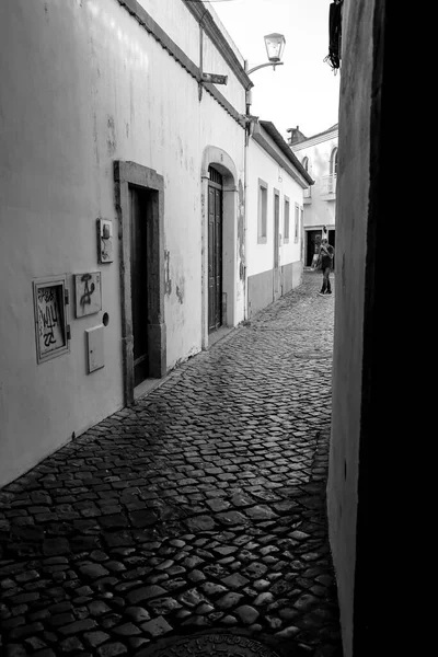 Tavira Portugal Octobre 2022 Rue Pavée Étroite Façades Traditionnelles Aux — Photo