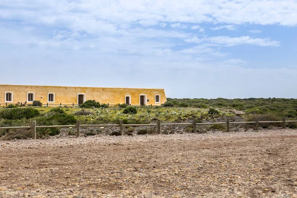 Torregard Befästning Stranden Omgiven Sand Och Klippor Almería Cabo Gata — Stockfoto