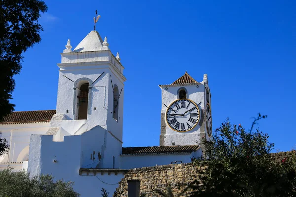 Santa Maria Castelo Kyrka Tavira Stad Portugal — Stockfoto