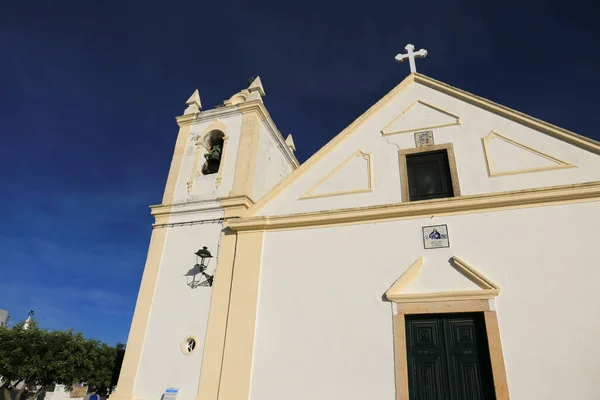 Ferragudo Portugal Oktober 2022 Arkitektoniska Detaljer Och Fasad Kyrkan Our — Stockfoto