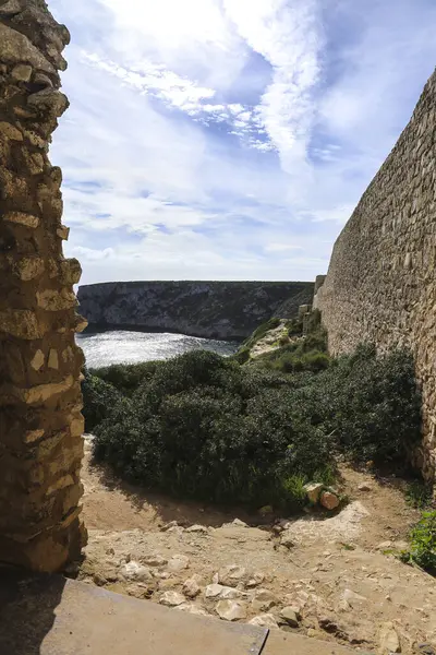 Fort Santo Antonio Belixe Przylądku Świętego Wincentego Portugalii — Zdjęcie stockowe