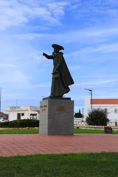 Σαγκρές Αλγκάρβε Πορτογαλία Οκτωβρίου 2022 Άγαλμα Του Πρίγκιπα Ερρίκου Του — Φωτογραφία Αρχείου