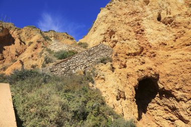 Portekiz, Algarve 'deki Ponta da Piedade doğal özellikleri, kayalıkları ve kireçtaşı oluşumları