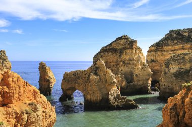 Portekiz, Algarve 'deki Ponta da Piedade doğal özellikleri, kayalıkları ve kireçtaşı oluşumları