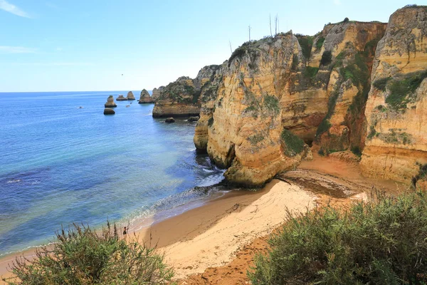 Прекрасний Пляж Прая Дона Ана Лагосі Алгарве Португалія — стокове фото