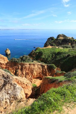 Portekiz, Algarve 'deki Ponta da Piedade doğal özellikleri, kayalıkları ve kireçtaşı oluşumları