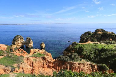 Portekiz, Algarve 'deki Ponta da Piedade doğal özellikleri, kayalıkları ve kireçtaşı oluşumları