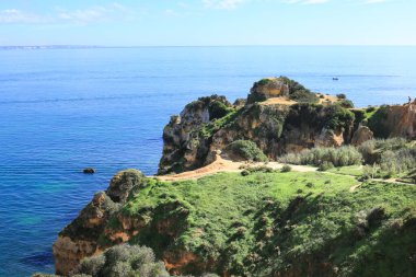 Portekiz, Algarve 'deki Ponta da Piedade doğal özellikleri, kayalıkları ve kireçtaşı oluşumları