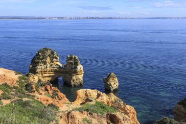 Portekiz, Algarve 'deki Ponta da Piedade doğal özellikleri, kayalıkları ve kireçtaşı oluşumları